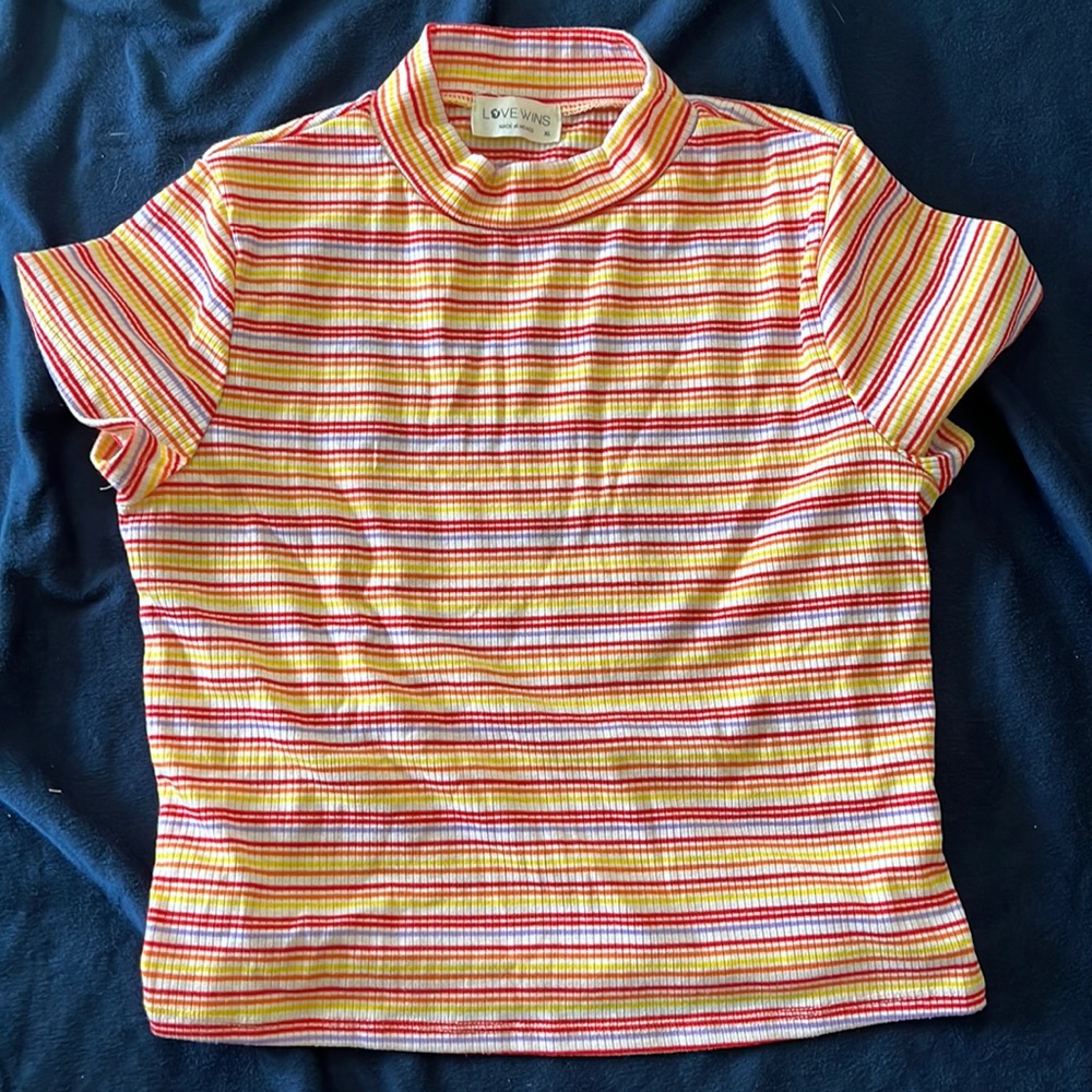 Striped Crop Top